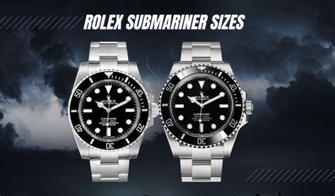 rolex sub sizes|Rolex submariner size comparison.